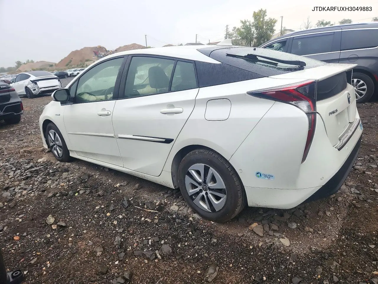 2017 TOYOTA PRIUS VIN JTDKARFUXH3049883 — фото 2