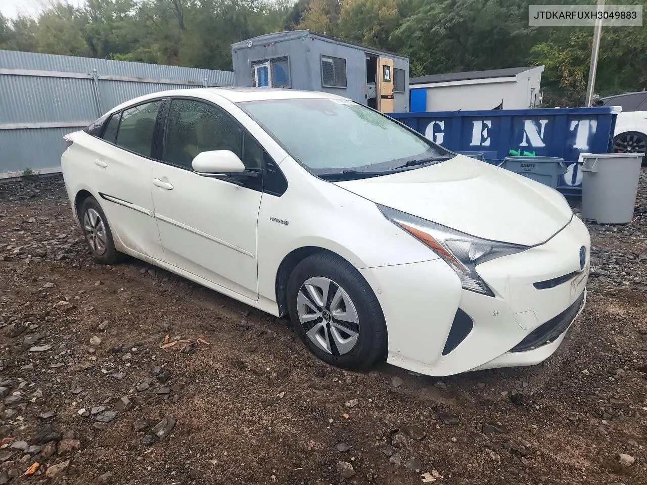 2017 TOYOTA PRIUS VIN JTDKARFUXH3049883 — фото 4