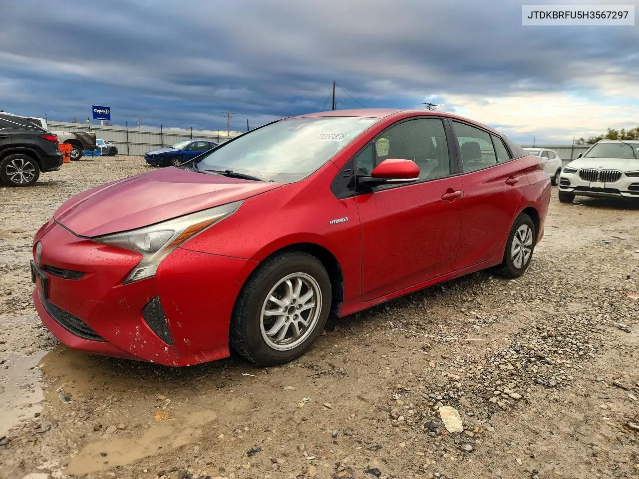 TOYOTA PRIUS 2017, VIN JTDKBRFU5H3567297