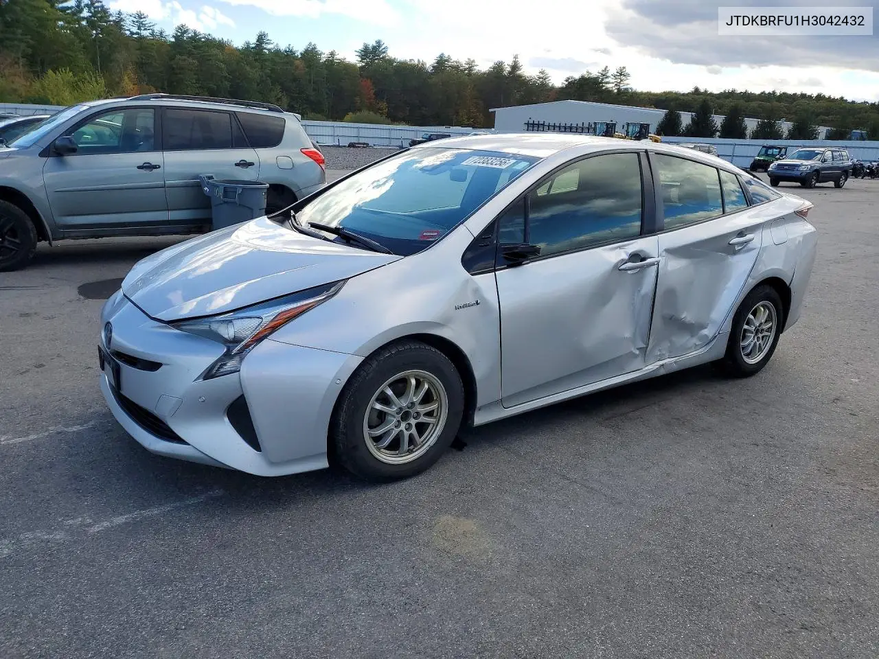 TOYOTA PRIUS 2017, VIN JTDKBRFU1H3042432
