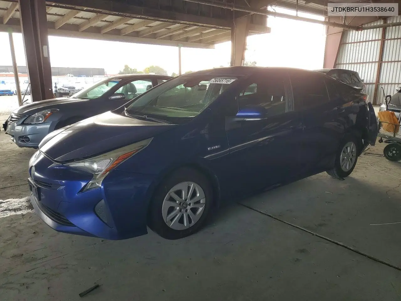 TOYOTA PRIUS 2017, VIN JTDKBRFU1H3538640