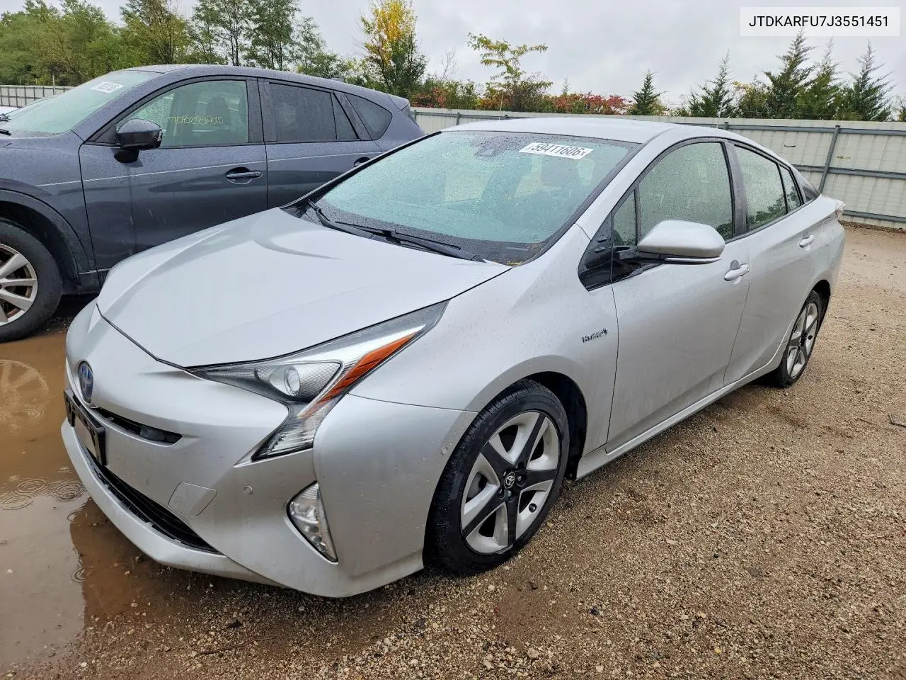 TOYOTA PRIUS 2018, VIN JTDKARFU7J3551451