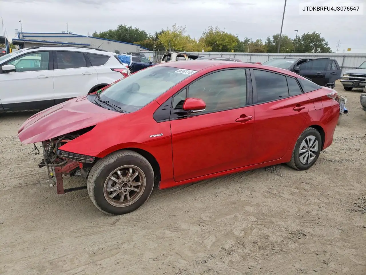 TOYOTA PRIUS 2018, VIN JTDKBRFU4J3076547