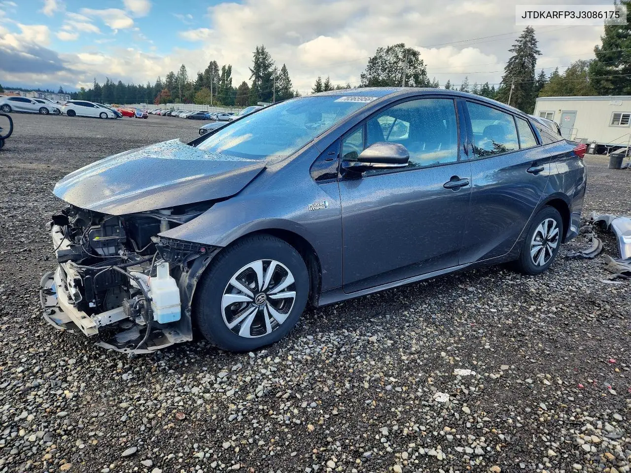 TOYOTA PRIUS 2018, VIN JTDKARFP3J3086175