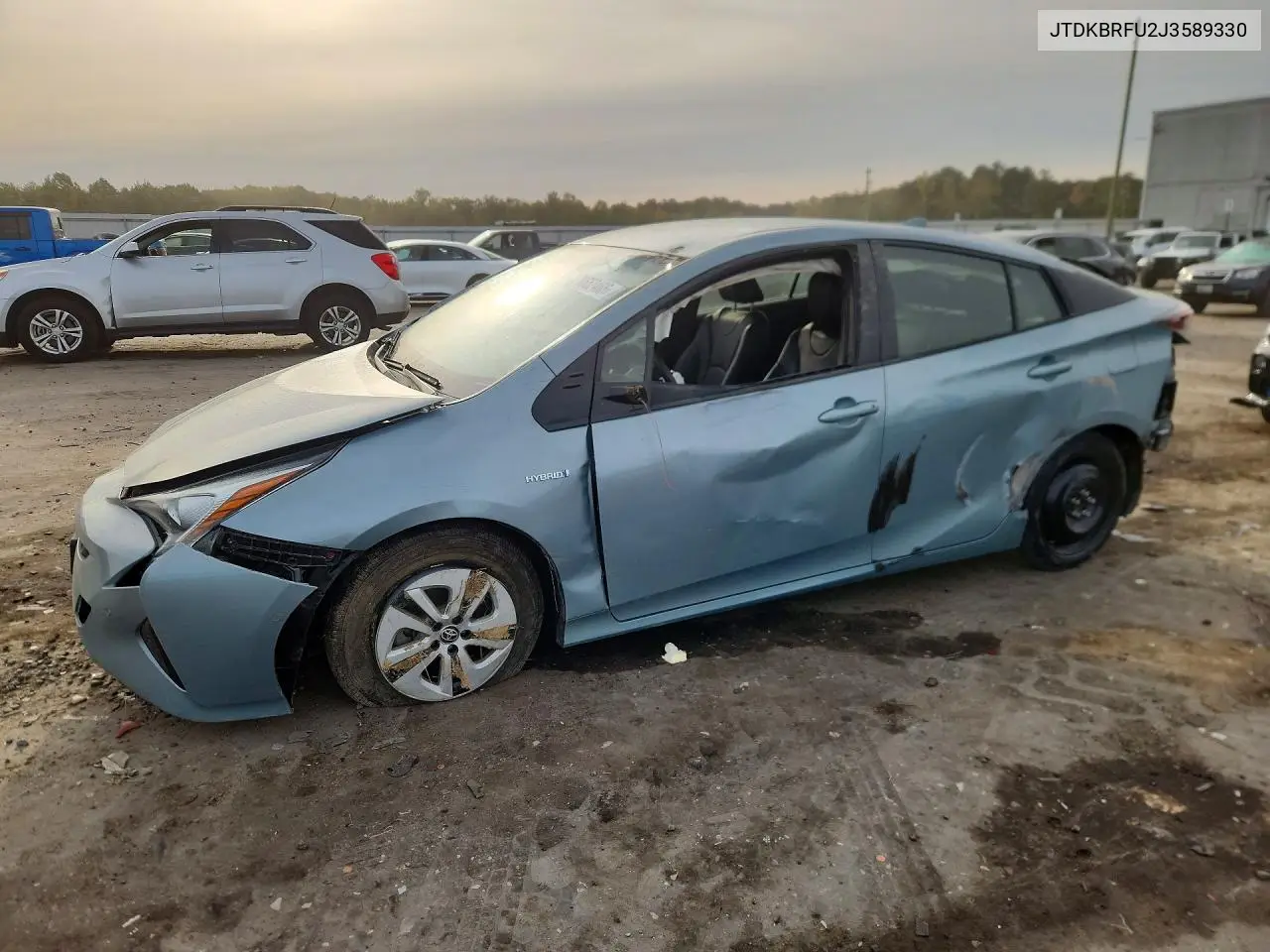 TOYOTA PRIUS 2018, VIN JTDKBRFU2J3589330