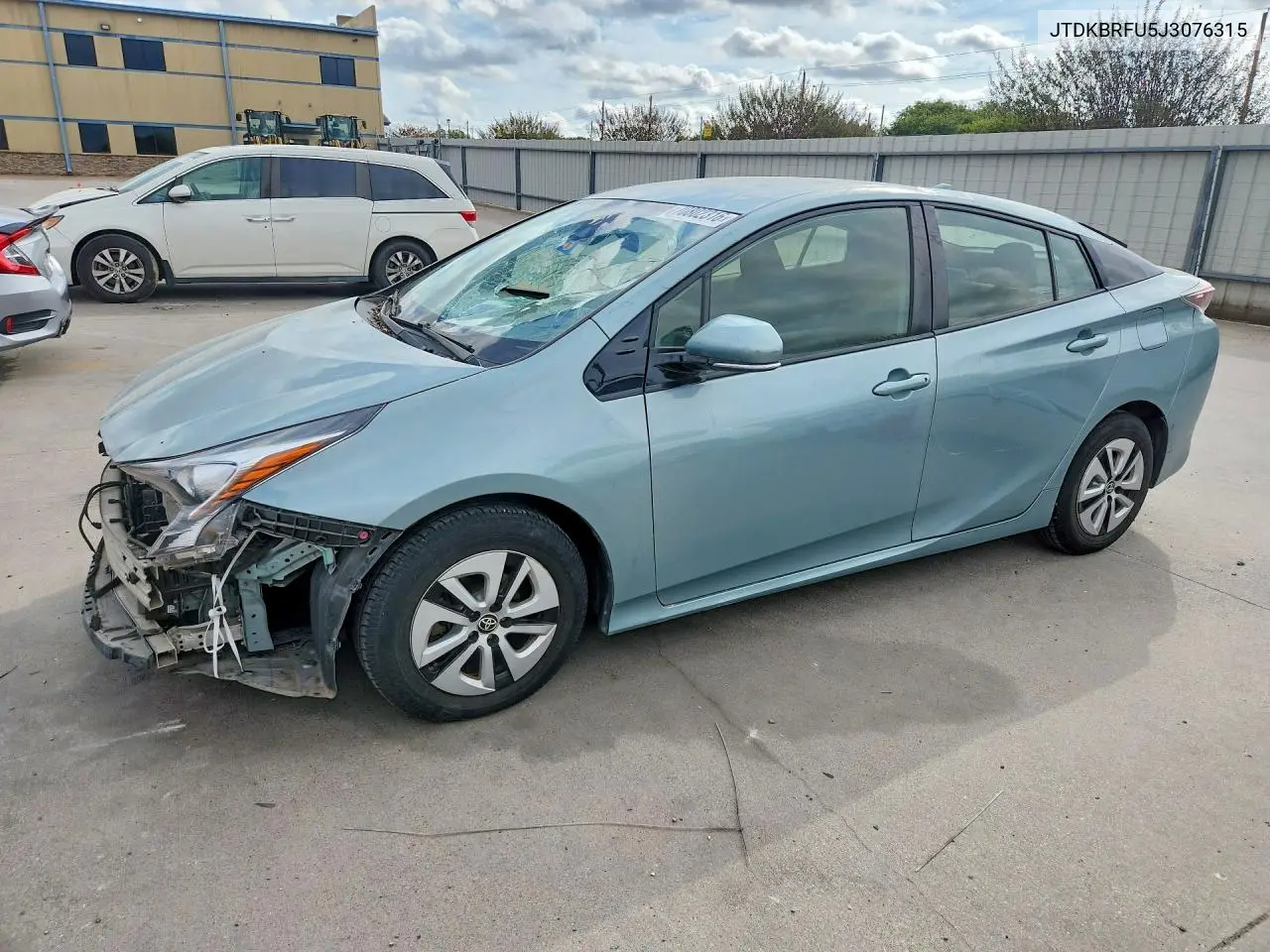 TOYOTA PRIUS 2018, VIN JTDKBRFU5J3076315