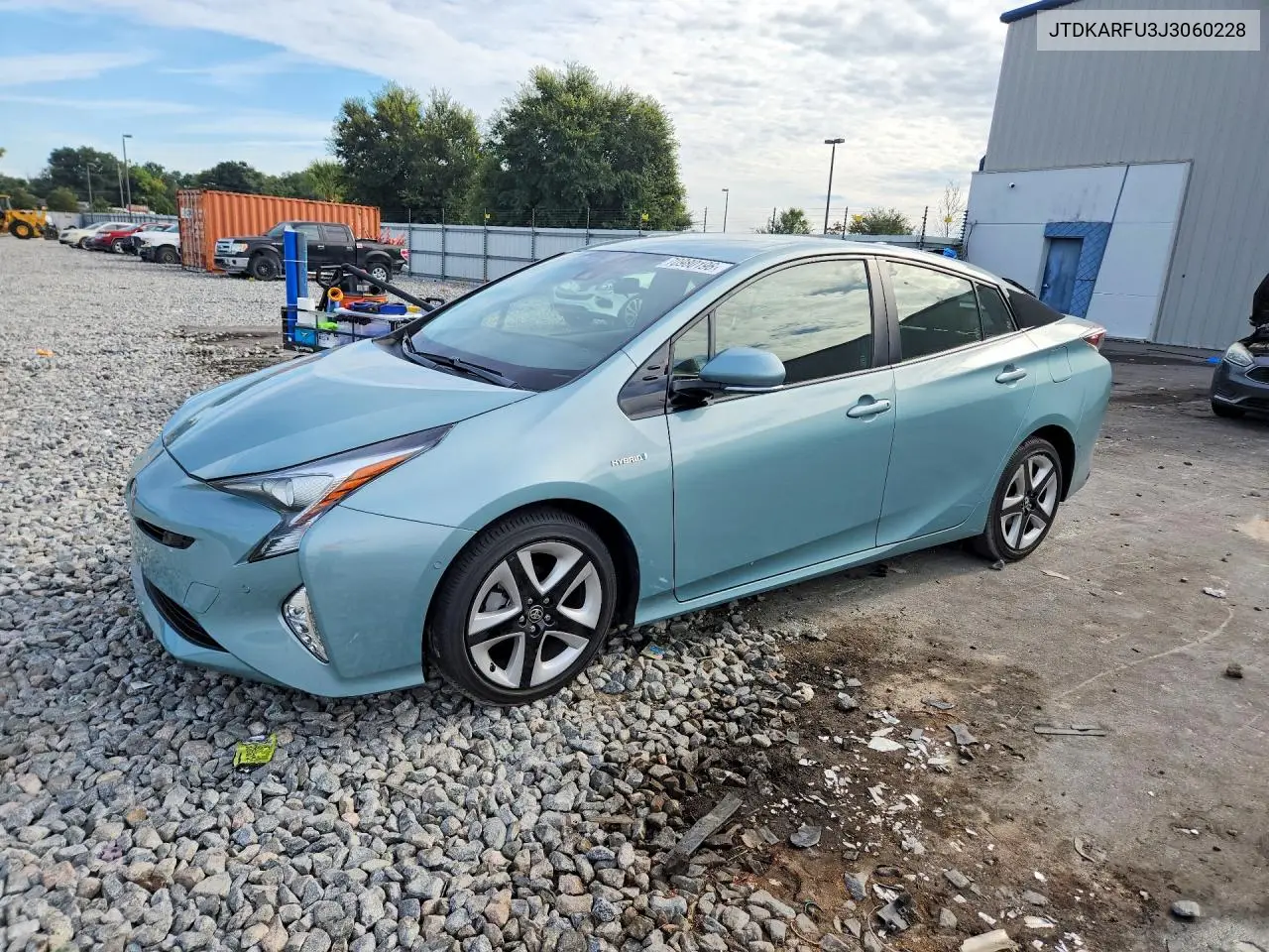 TOYOTA PRIUS 2018, VIN JTDKARFU3J3060228