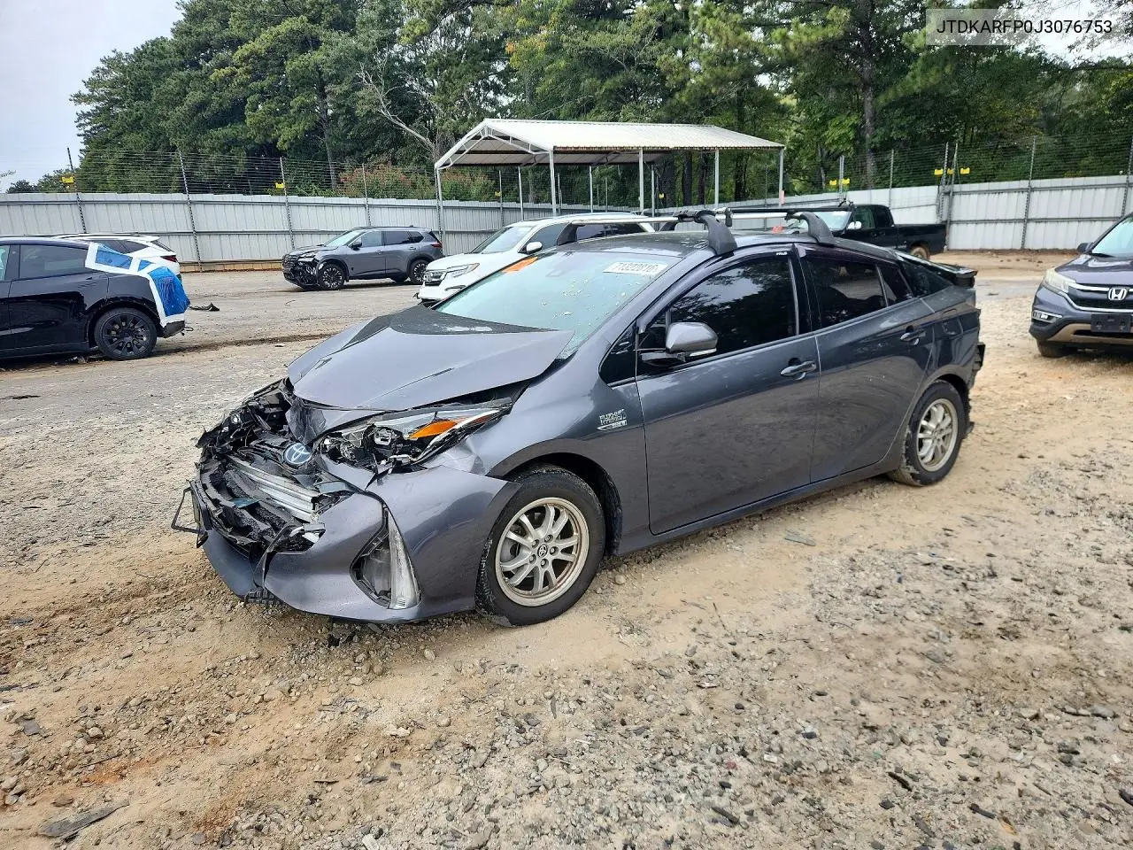 TOYOTA PRIUS 2018, VIN JTDKARFP0J3076753