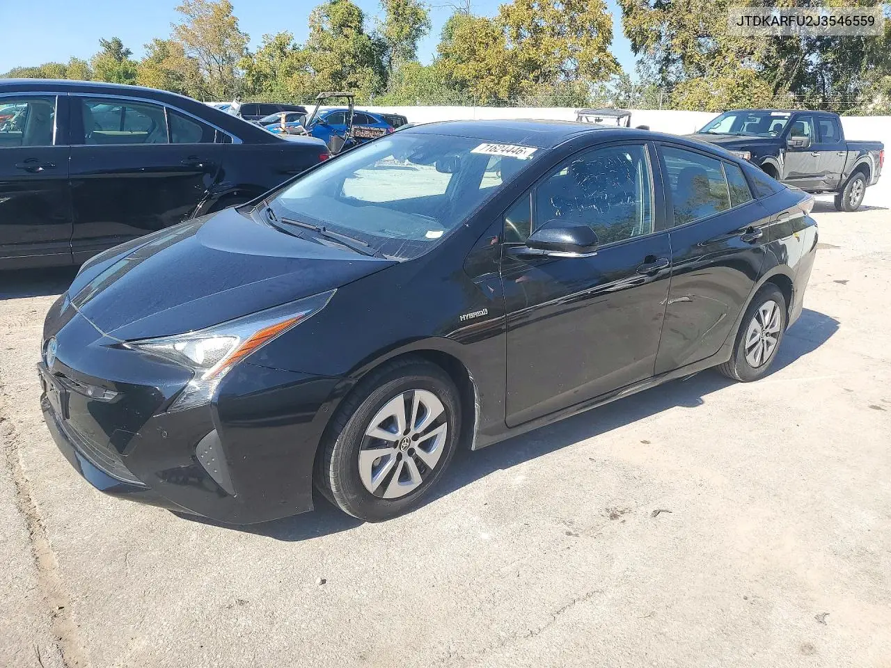 TOYOTA PRIUS 2018, VIN JTDKARFU2J3546559