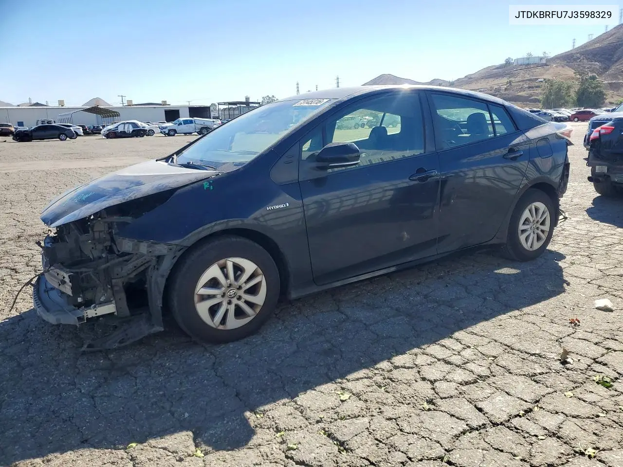 TOYOTA PRIUS 2018, VIN JTDKBRFU7J3598329
