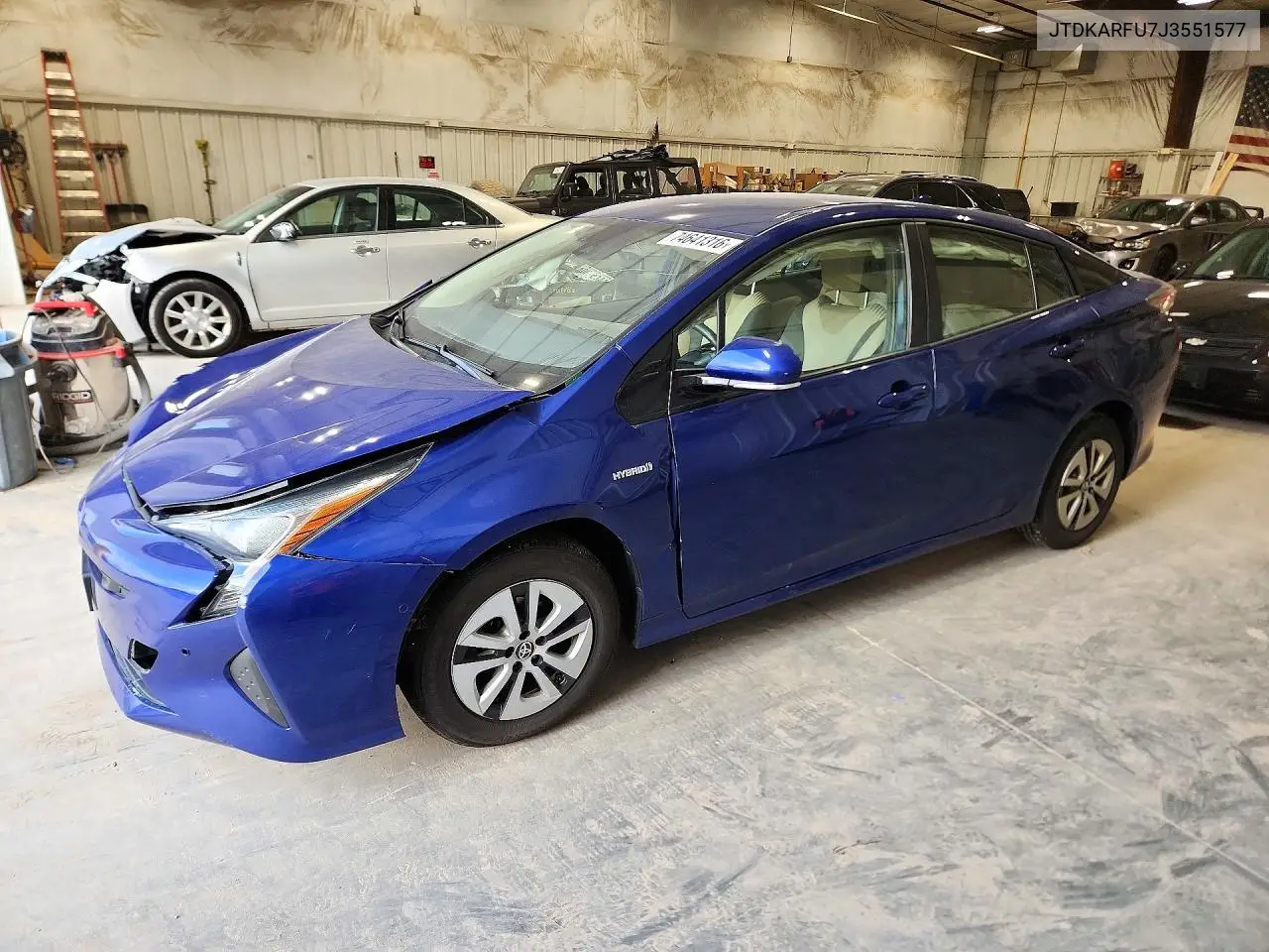 TOYOTA PRIUS 2018, VIN JTDKARFU7J3551577