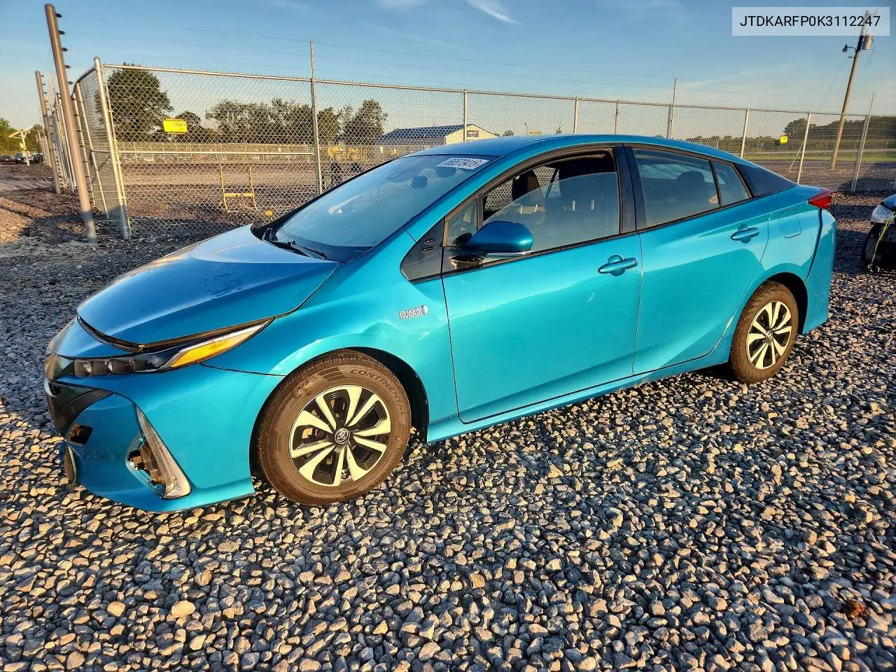TOYOTA PRIUS 2019, VIN JTDKARFP0K3112247