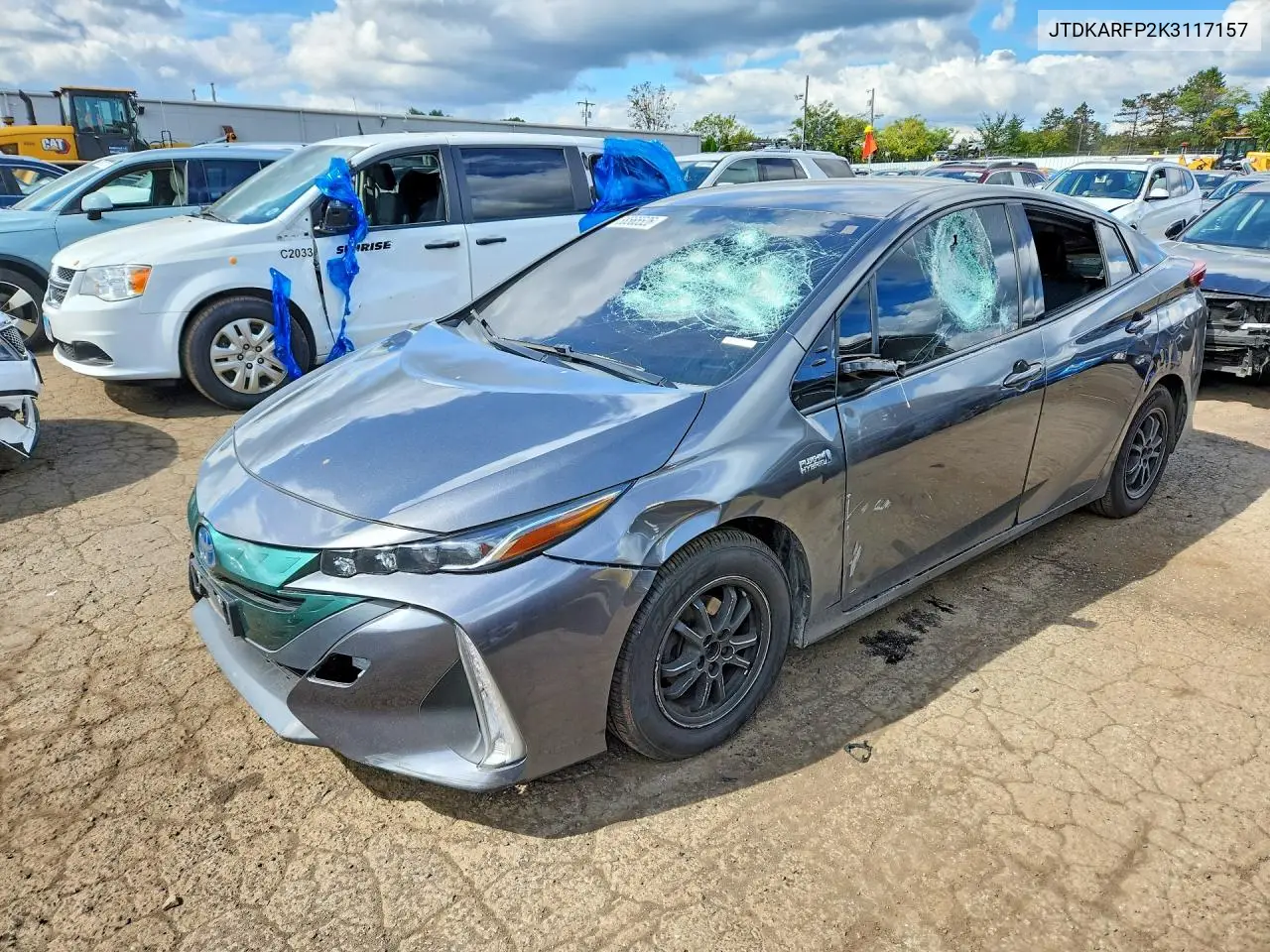 TOYOTA PRIUS 2019, VIN JTDKARFP2K3117157
