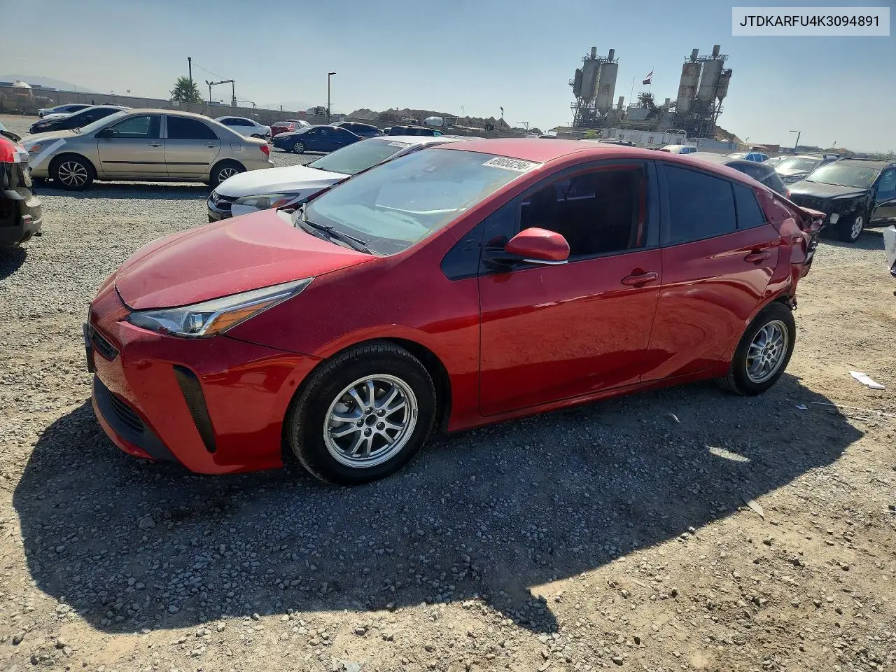 TOYOTA PRIUS 2019, VIN JTDKARFU4K3094891