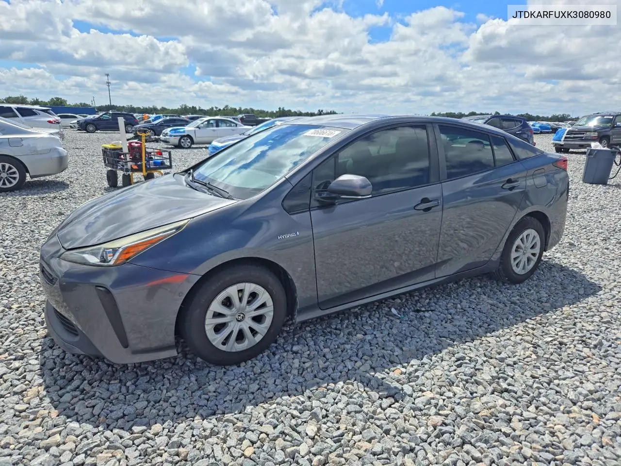 TOYOTA PRIUS 2019, VIN JTDKARFUXK3080980