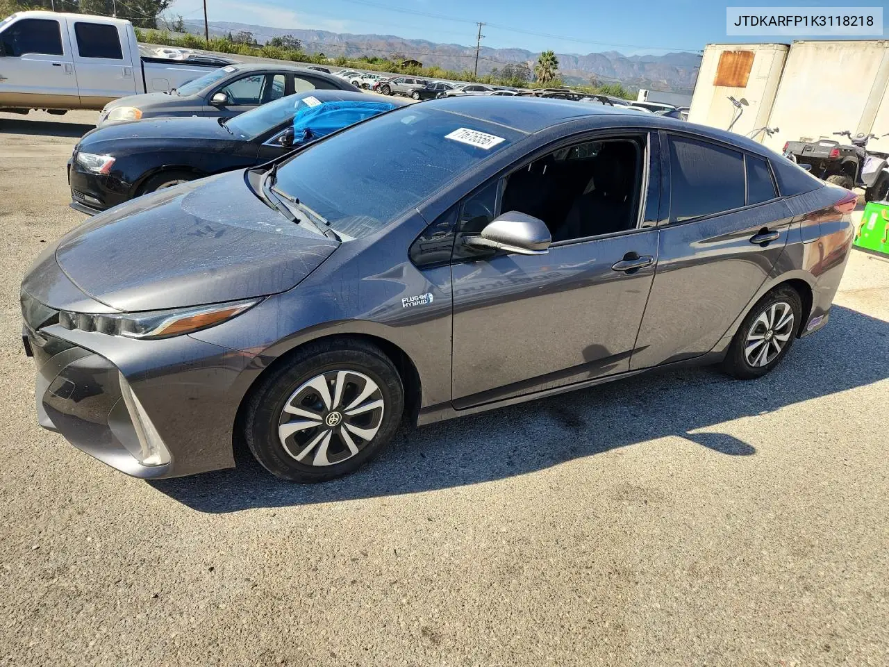 TOYOTA PRIUS 2019, VIN JTDKARFP1K3118218