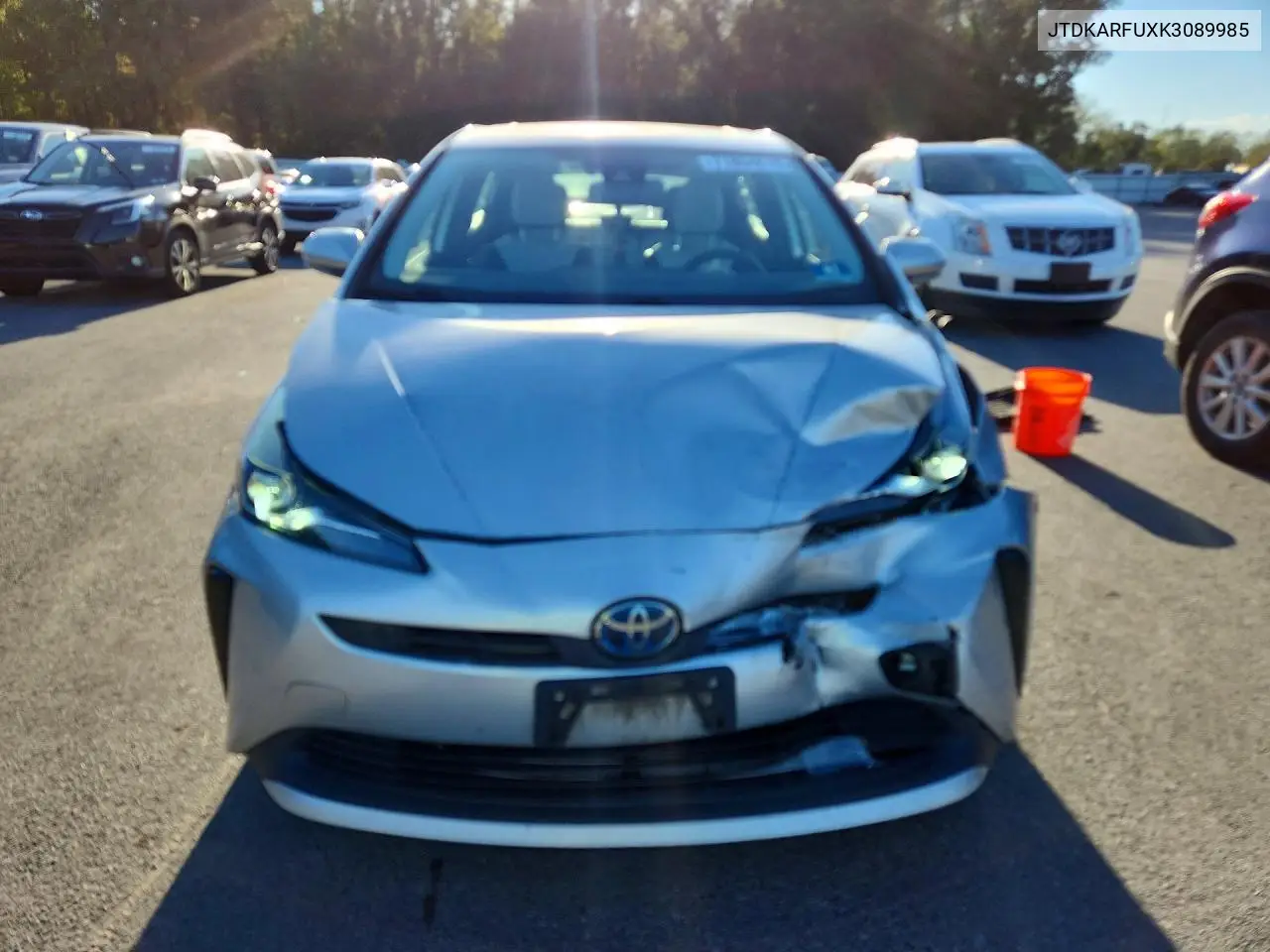 2019 TOYOTA PRIUS VIN JTDKARFUXK3089985 — фото 5