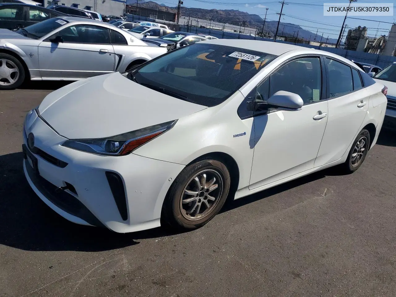 TOYOTA PRIUS 2019, VIN JTDKARFU5K3079350