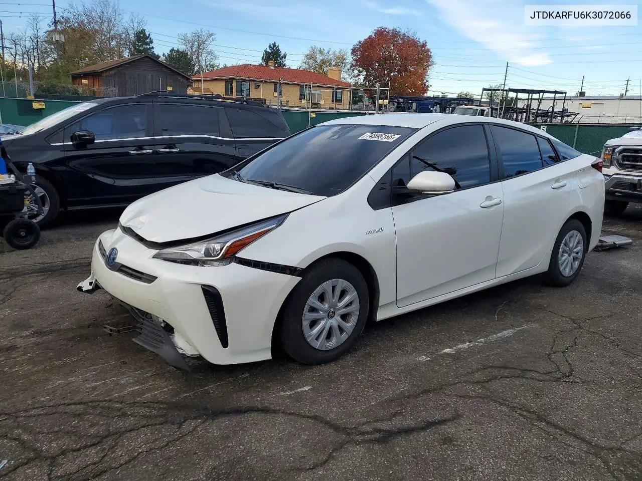 TOYOTA PRIUS 2019, VIN JTDKARFU6K3072066