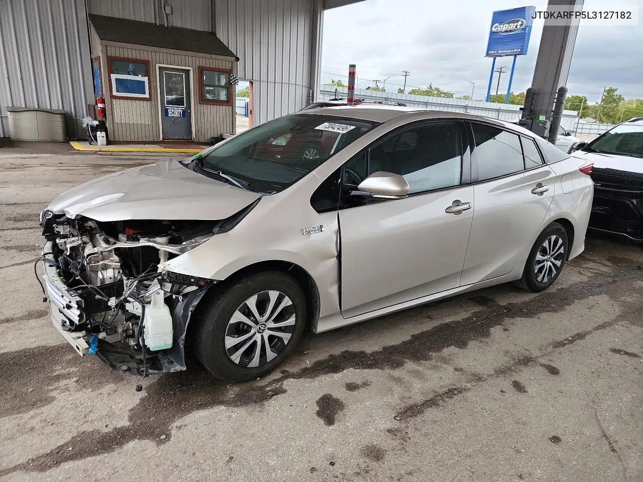 TOYOTA PRIUS 2020, VIN JTDKARFP5L3127182