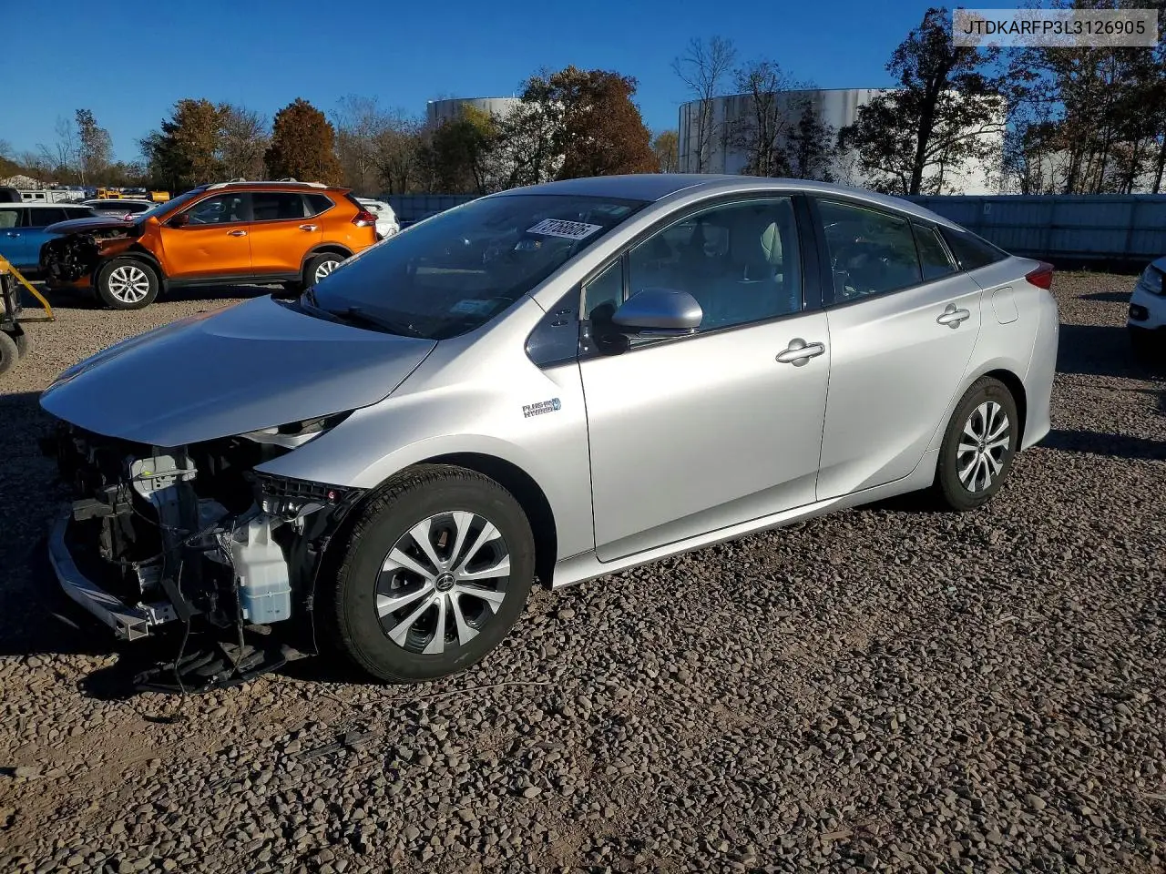 TOYOTA PRIUS 2020, VIN JTDKARFP3L3126905