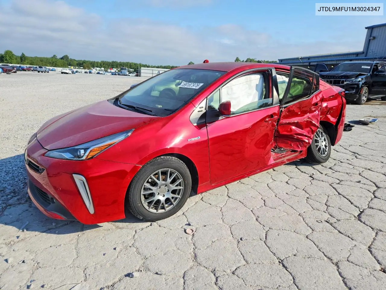 TOYOTA PRIUS 2021, VIN JTDL9MFU1M3024347