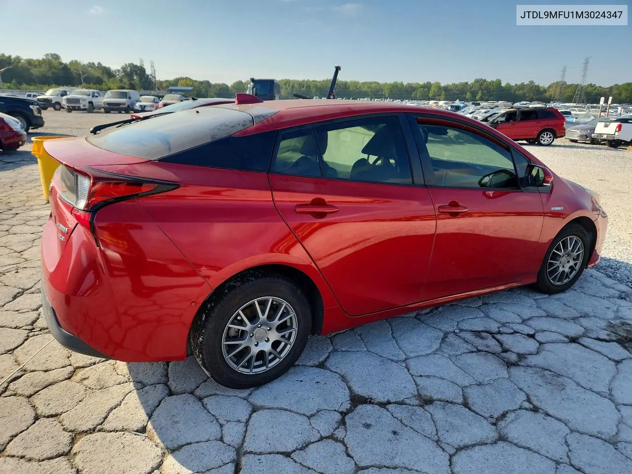 2021 TOYOTA PRIUS VIN JTDL9MFU1M3024347 — фото 3