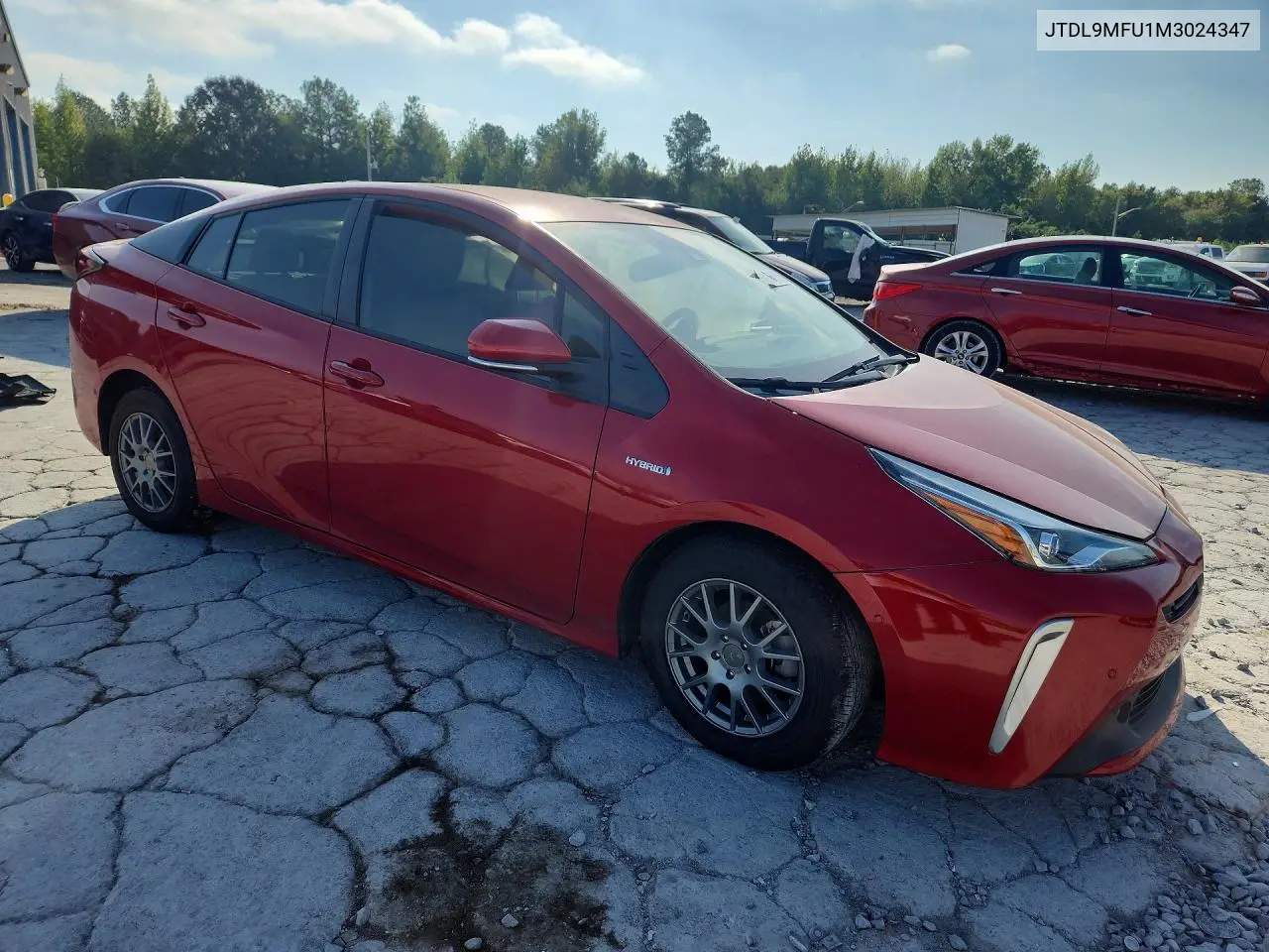 2021 TOYOTA PRIUS VIN JTDL9MFU1M3024347 — фото 4