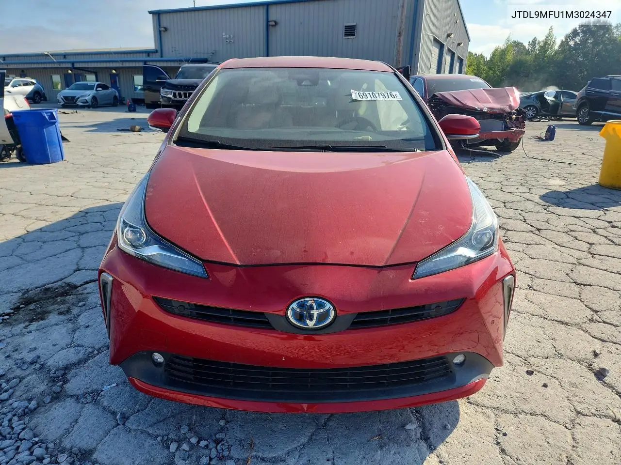 2021 TOYOTA PRIUS VIN JTDL9MFU1M3024347 — фото 5
