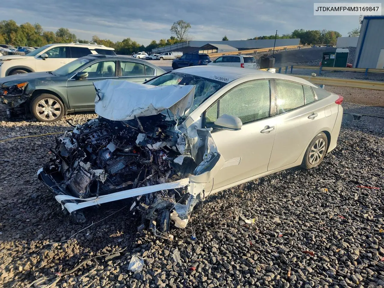 TOYOTA PRIUS 2021, VIN JTDKAMFP4M3169847
