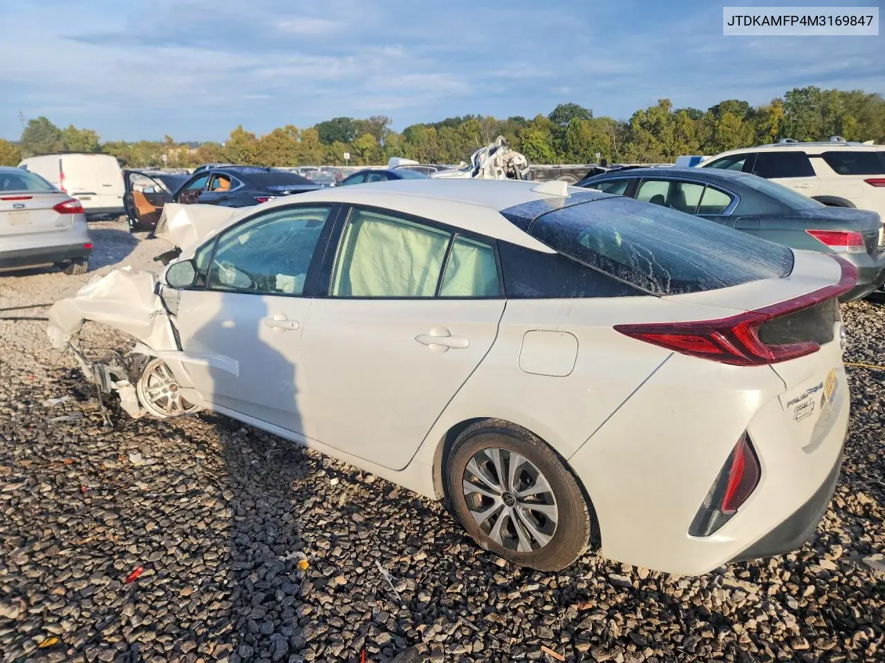 2021 TOYOTA PRIUS VIN JTDKAMFP4M3169847 — фото 2