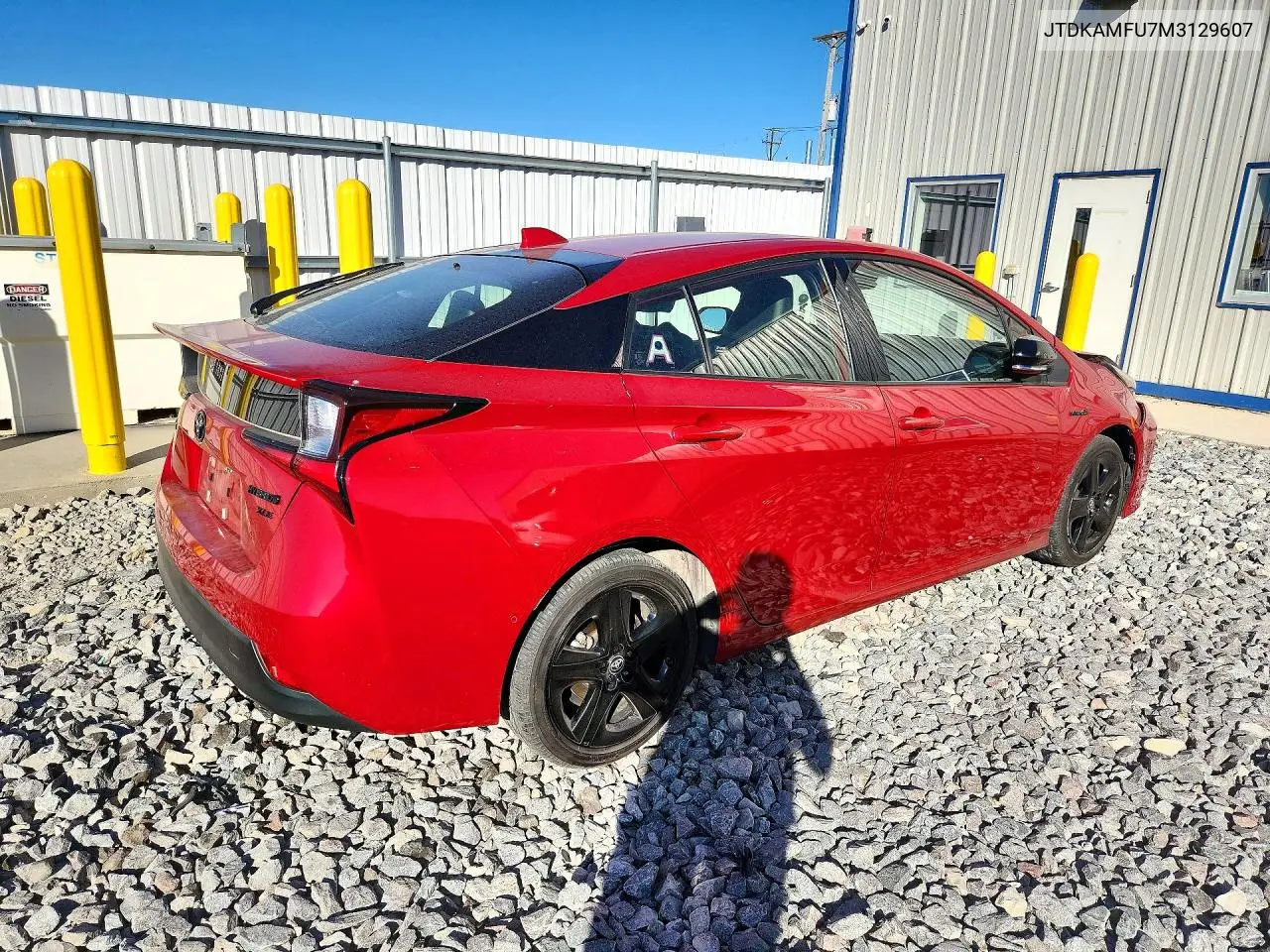 2021 TOYOTA PRIUS VIN JTDKAMFU7M3129607 — фото 3