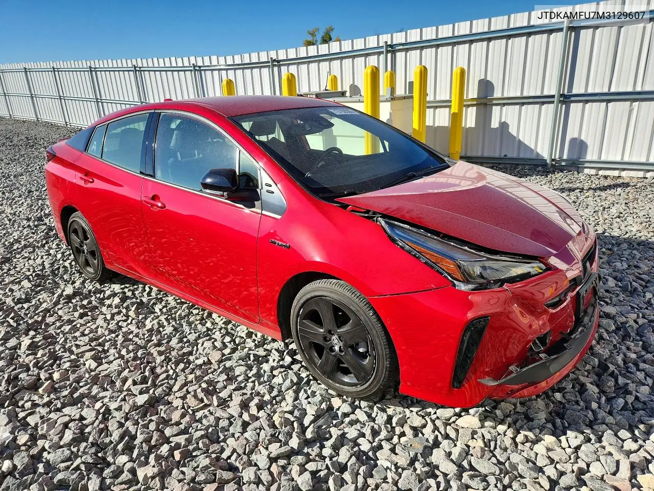 2021 TOYOTA PRIUS VIN JTDKAMFU7M3129607 — фото 4