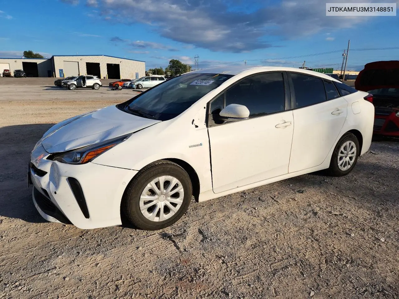 TOYOTA PRIUS 2021, VIN JTDKAMFU3M3148851