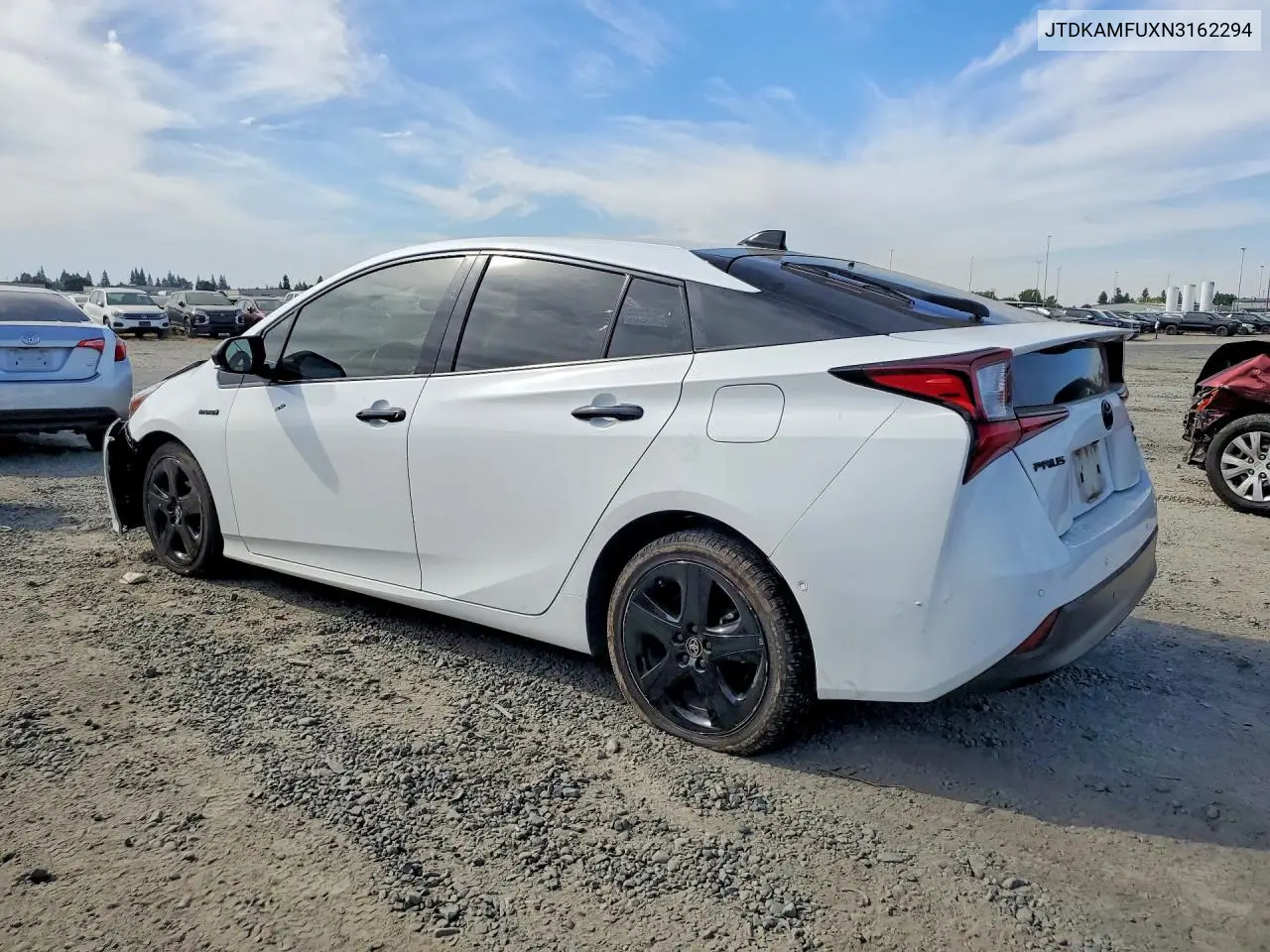 2022 TOYOTA PRIUS VIN JTDKAMFUXN3162294 — фото 2