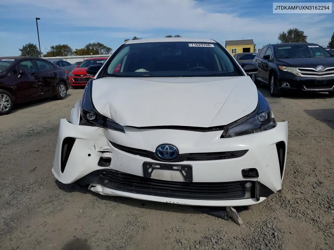 2022 TOYOTA PRIUS VIN JTDKAMFUXN3162294 — фото 5