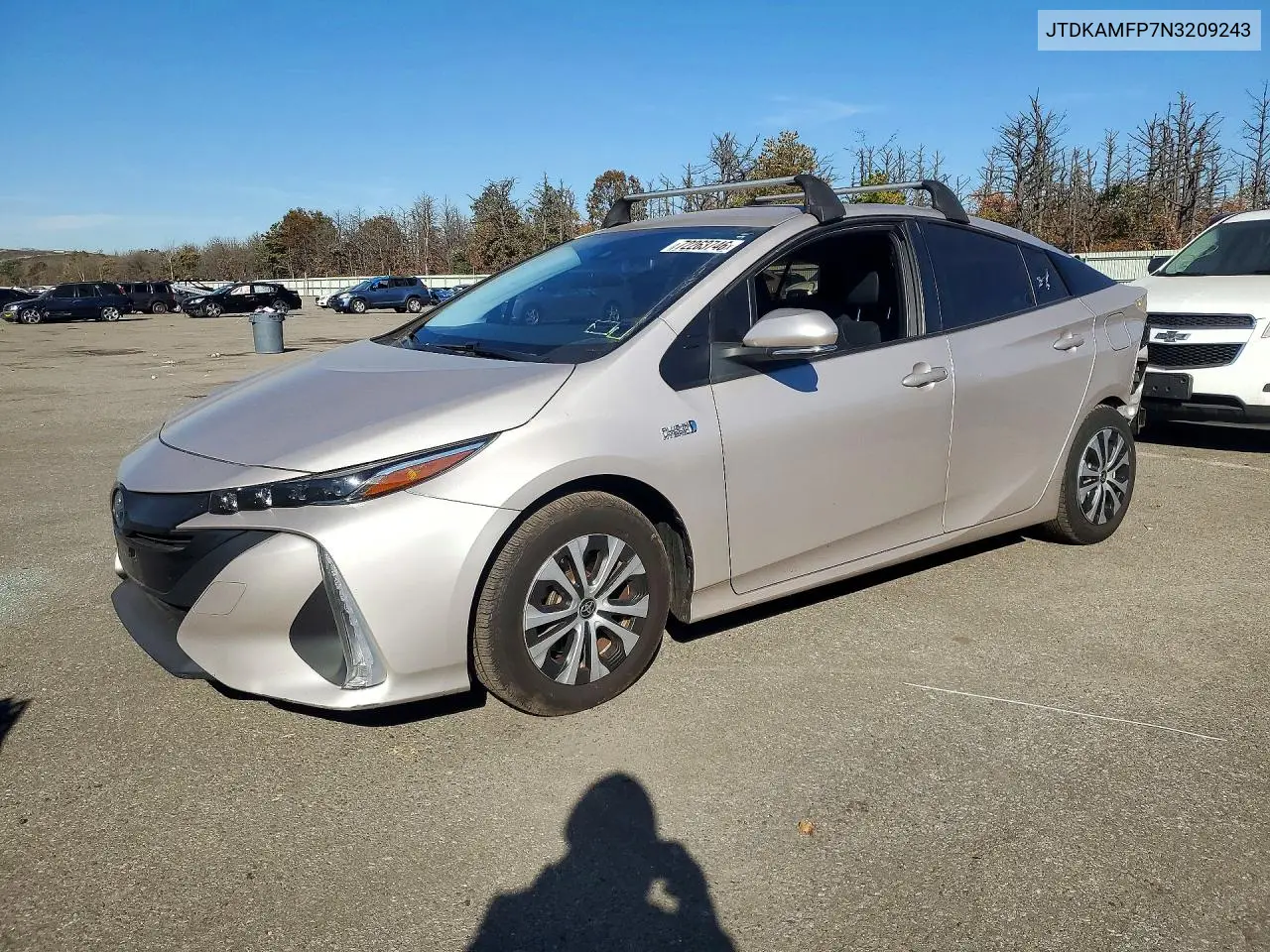 TOYOTA PRIUS 2022, VIN JTDKAMFP7N3209243