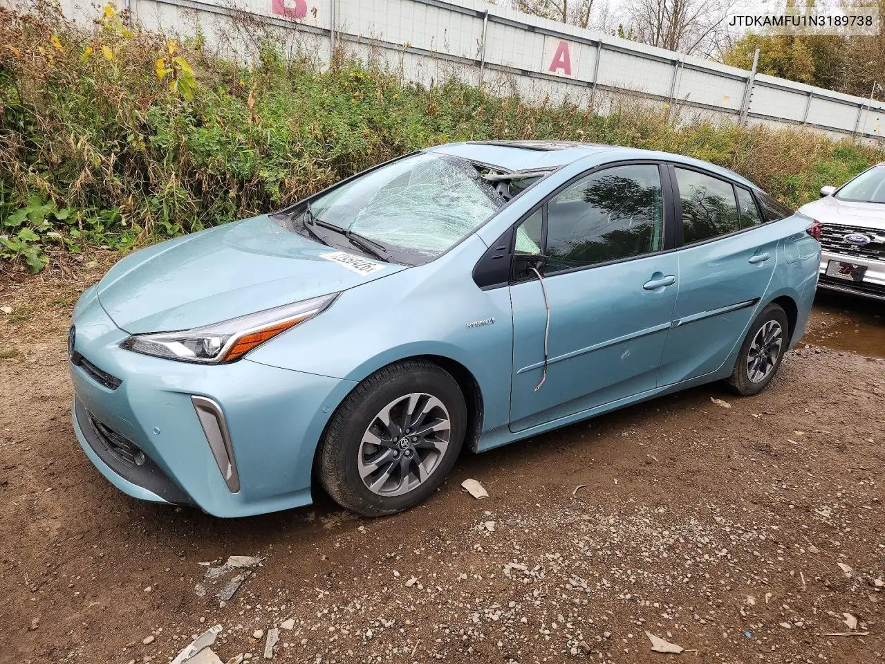 TOYOTA PRIUS 2022, VIN JTDKAMFU1N3189738