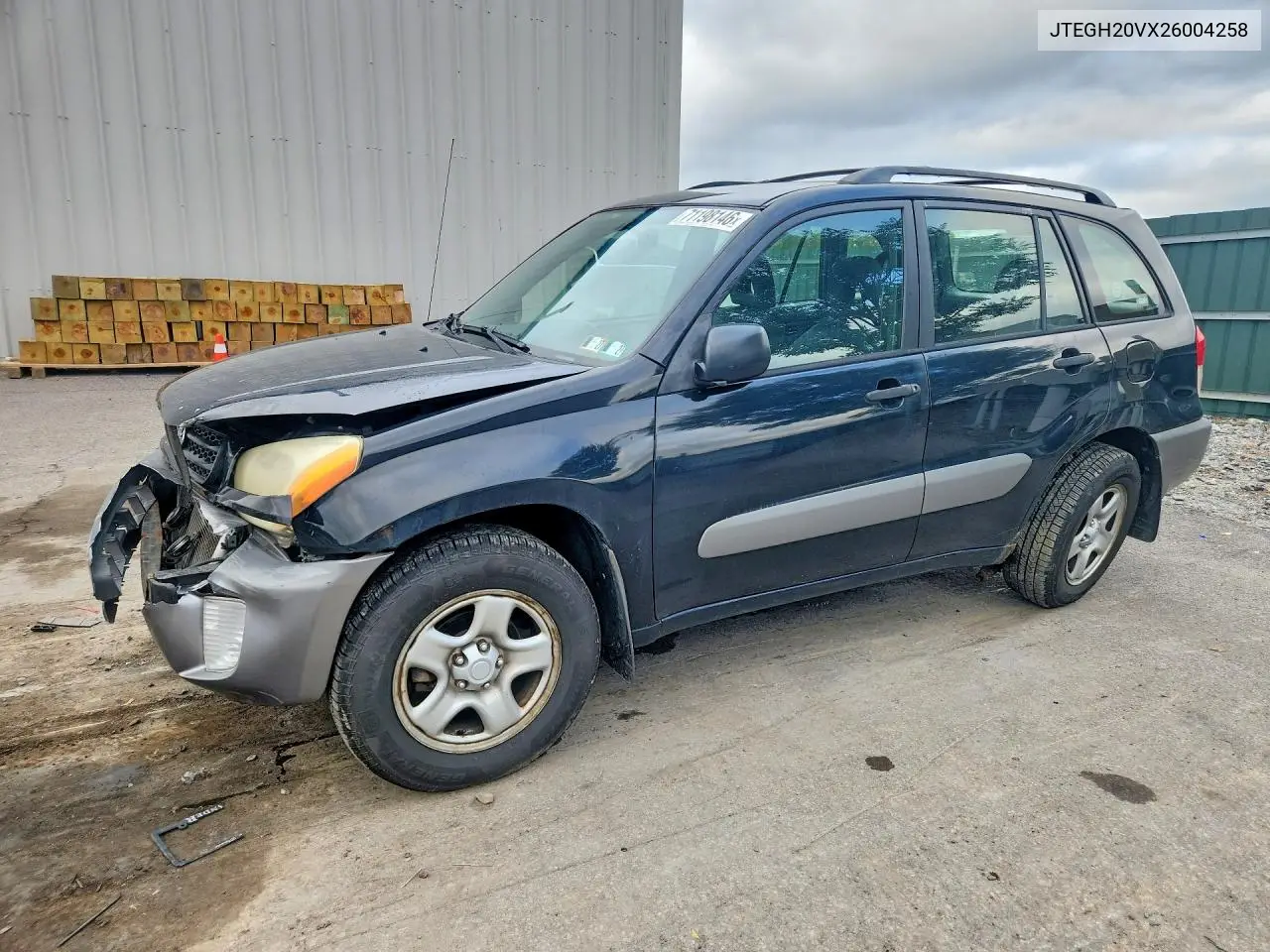TOYOTA RAV 4 2002, VIN JTEGH20VX26004258