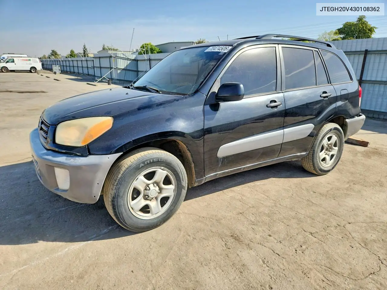 TOYOTA RAV 4 2003, VIN JTEGH20V430108362