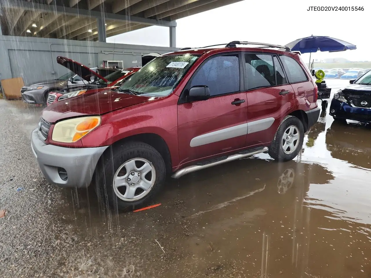 TOYOTA RAV 4 2004, VIN JTEGD20V240015546