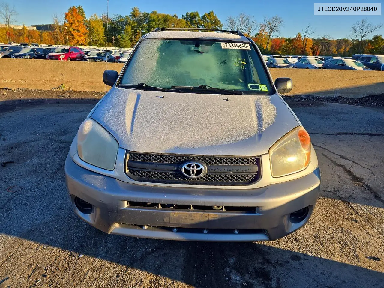 2004 TOYOTA RAV 4 VIN JTEGD20V240P28040 — фото 5
