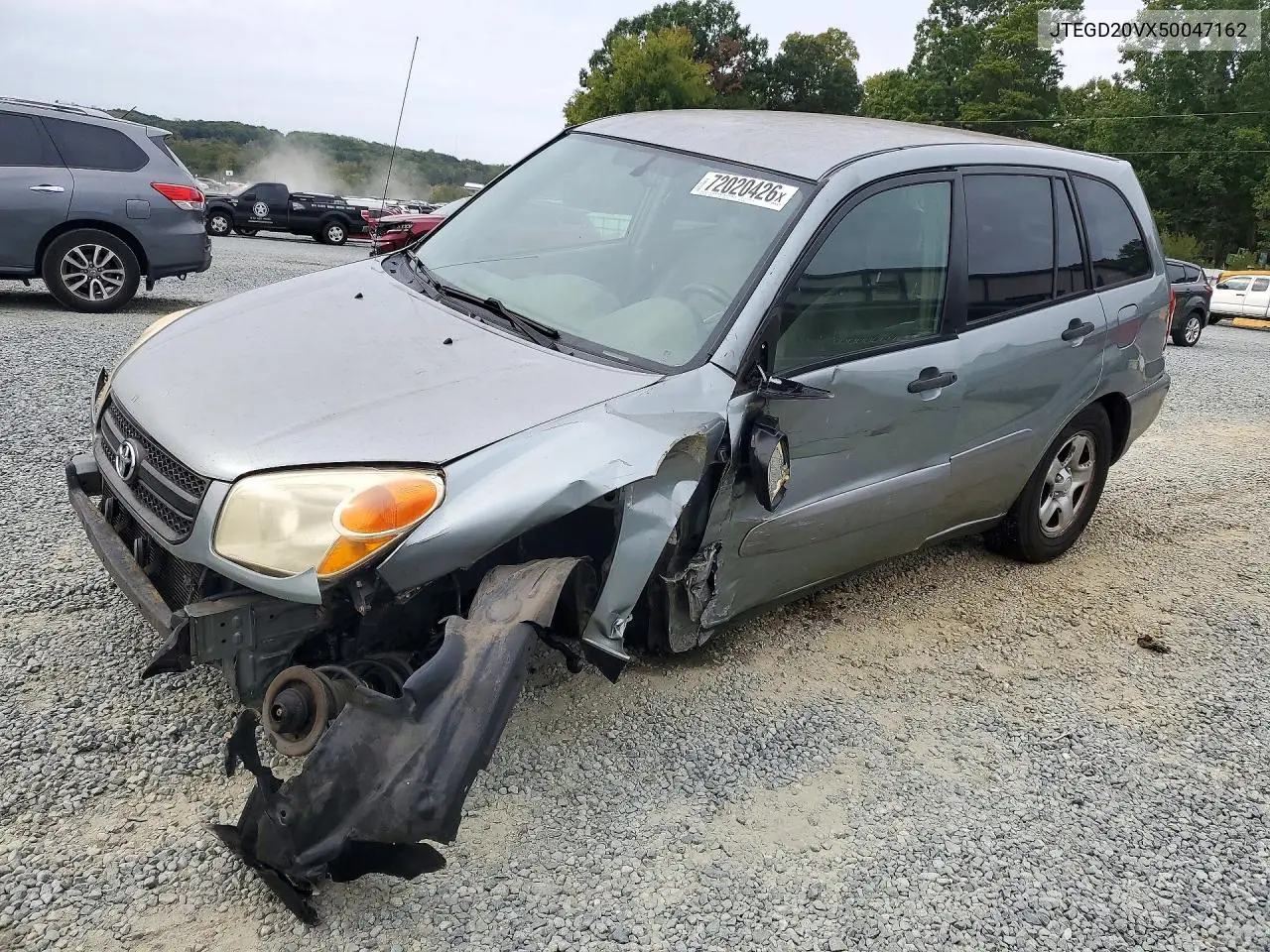 TOYOTA RAV 4 2005, VIN JTEGD20VX50047162