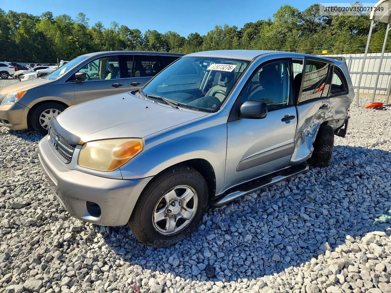 TOYOTA RAV 4 2005, VIN JTEGD20V350071349