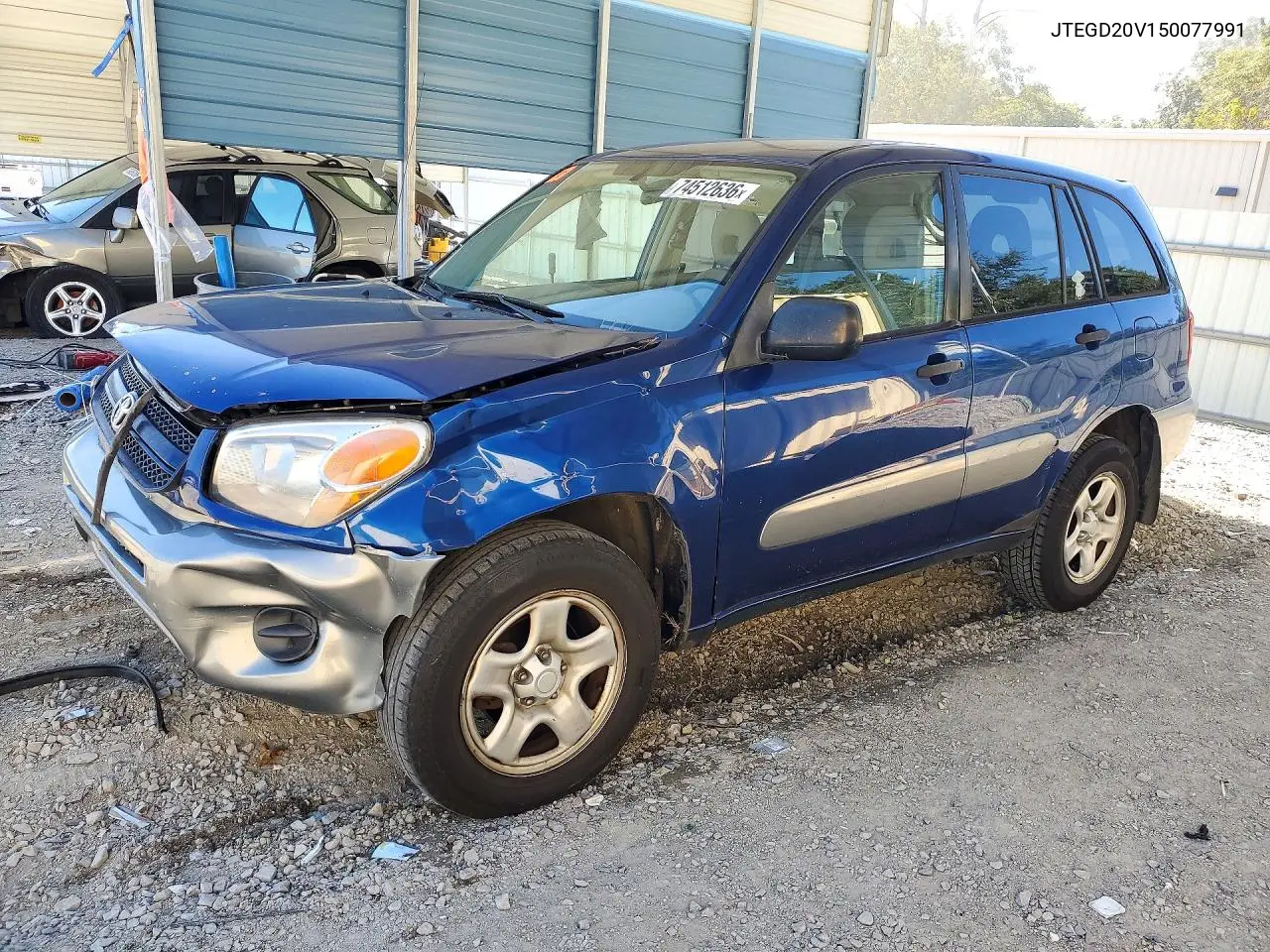 TOYOTA RAV 4 2005, VIN JTEGD20V150077991