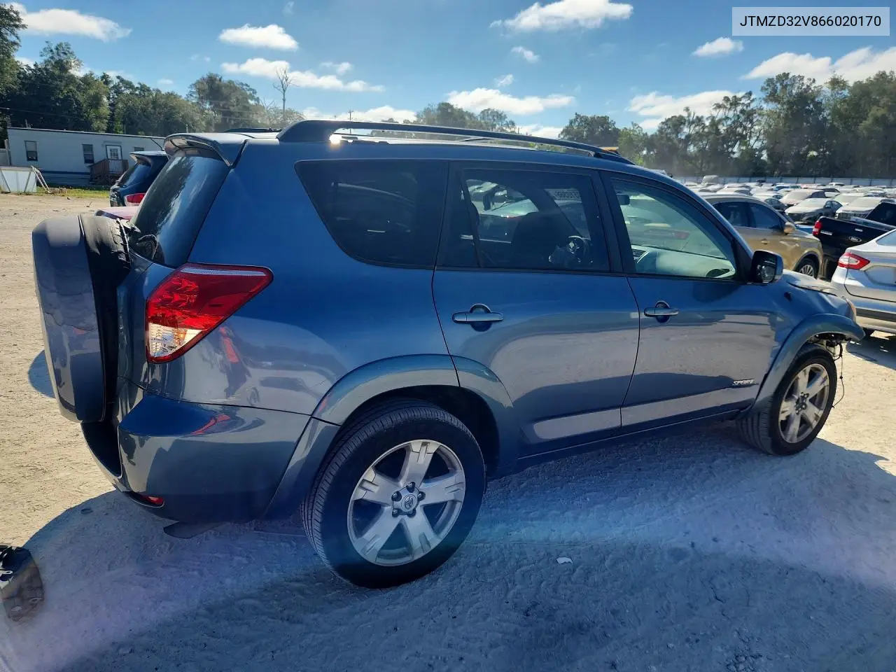 2006 TOYOTA RAV 4 VIN JTMZD32V866020170 — фото 3