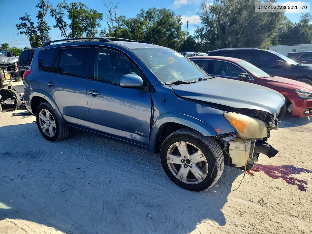 2006 TOYOTA RAV 4 VIN JTMZD32V866020170 — фото 4