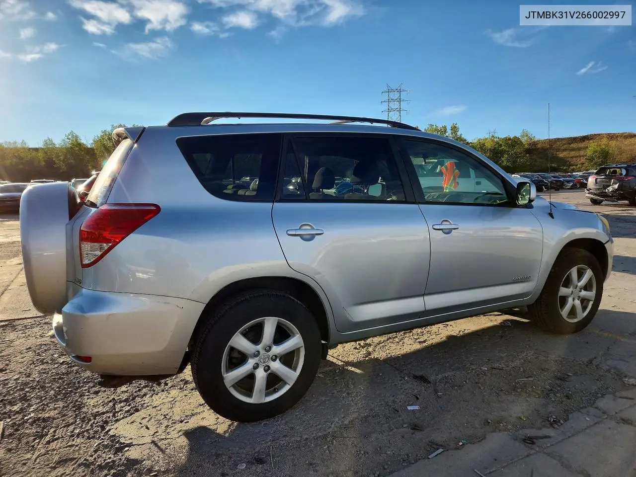 2006 TOYOTA RAV 4 VIN JTMBK31V266002997 — фото 3