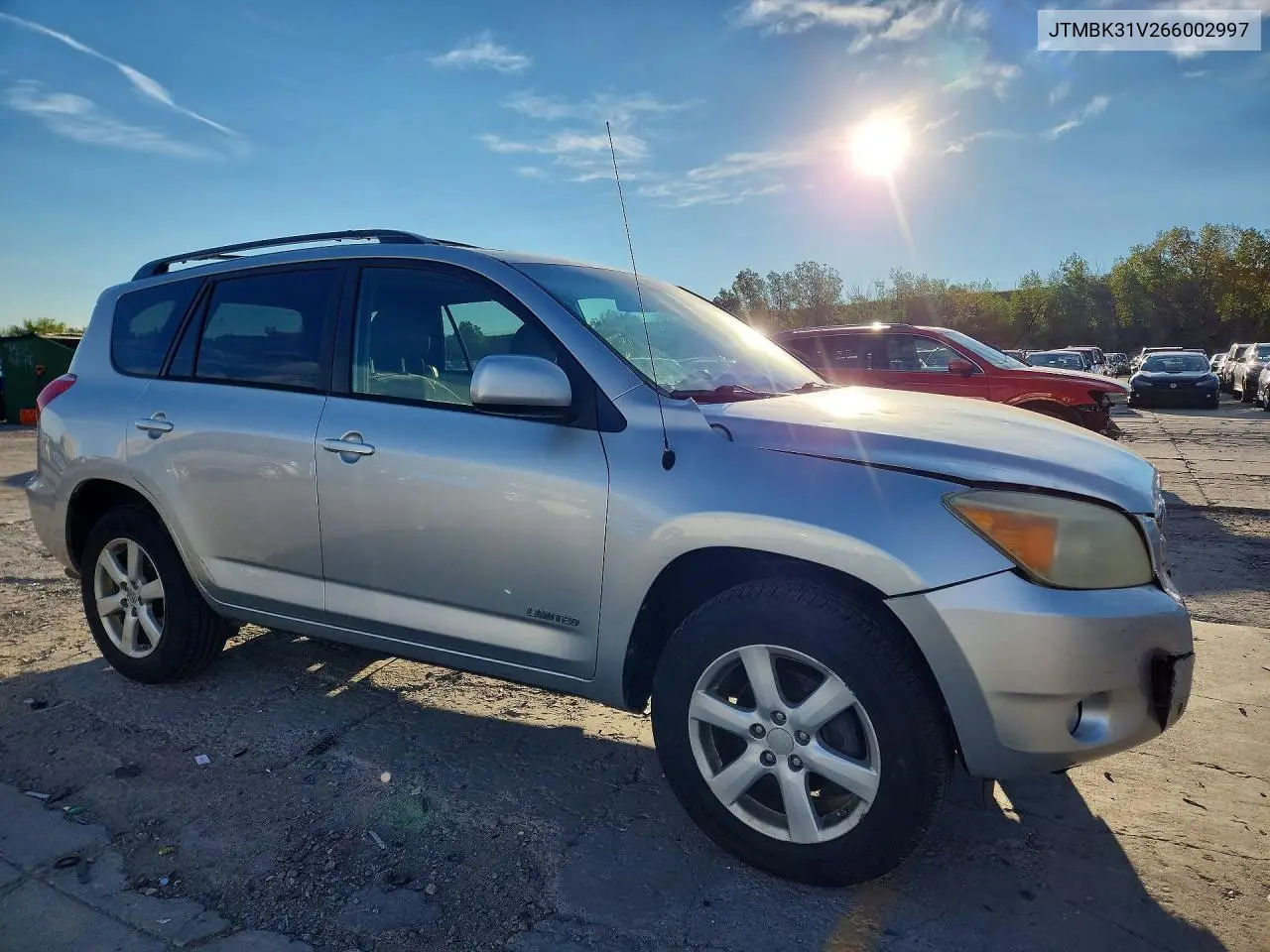 2006 TOYOTA RAV 4 VIN JTMBK31V266002997 — фото 4