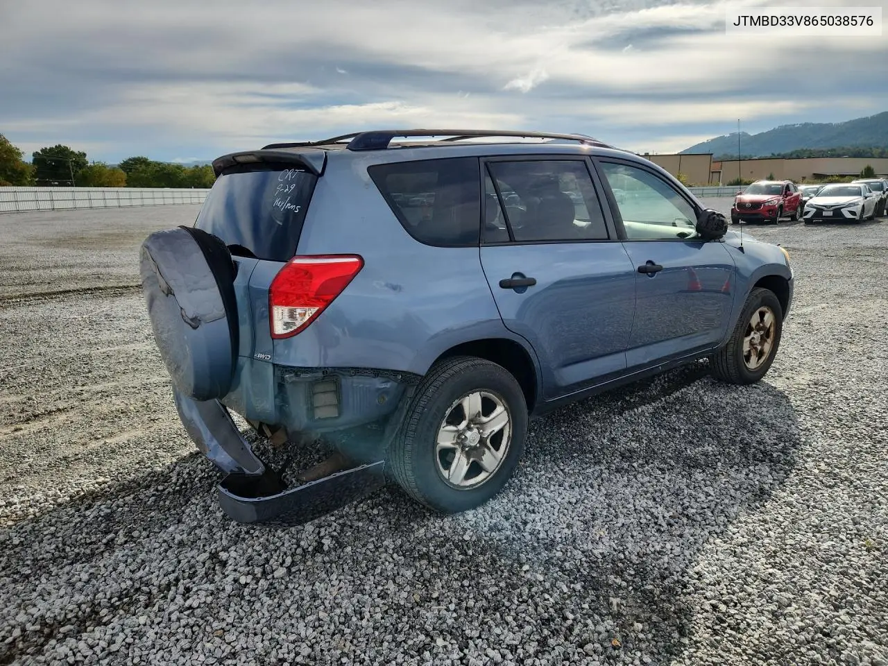 2006 TOYOTA RAV 4 VIN JTMBD33V865038576 — фото 3